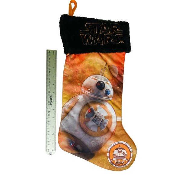 Star Wars Christmas Stocking BB-8 Robot with Embroidery Logo 19.5" - Picture 4 of 6